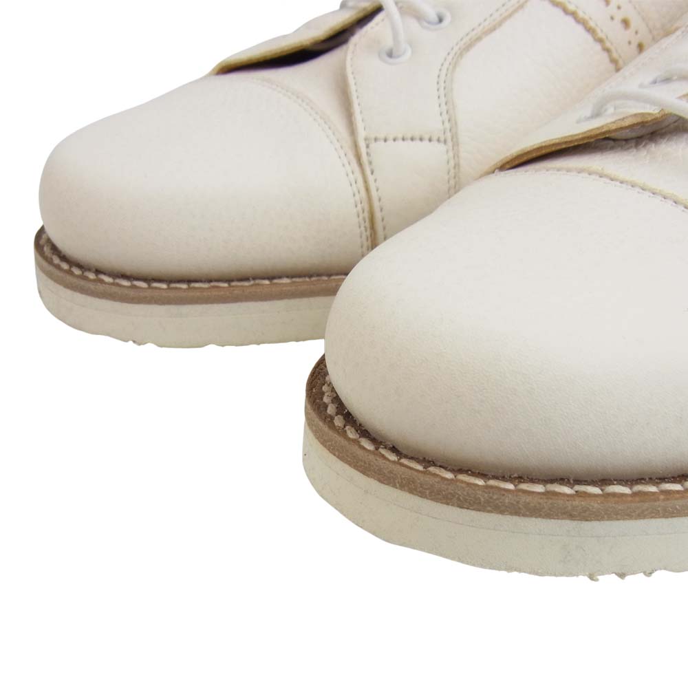 バーカー 4569FW11 JIMMY WHITE GRAIN レザー ローカット シューズ UK8.5 ホワイト系 8.5【極上美品】【中古】