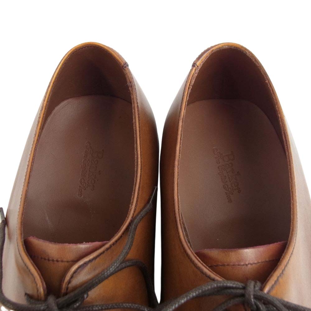 バーカー 4576FW11 OXFORD SNEAKER ANTIQUE ROSEWOOD ストレートチップシューズ  ブラウン系 UK7【極上美品】【中古】