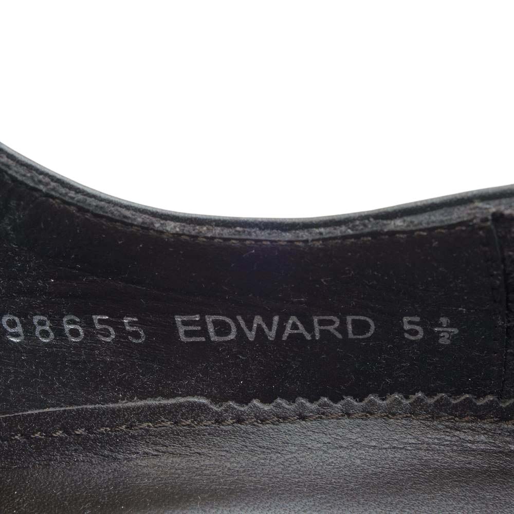 JALAN SRIWIJAYA ジャランスリウァヤ 98655 ストレートチップシューズ レザーラバーソール ブラックカーフ UK5.5 BLACK CALF UK5.5【極上美品】【中古】