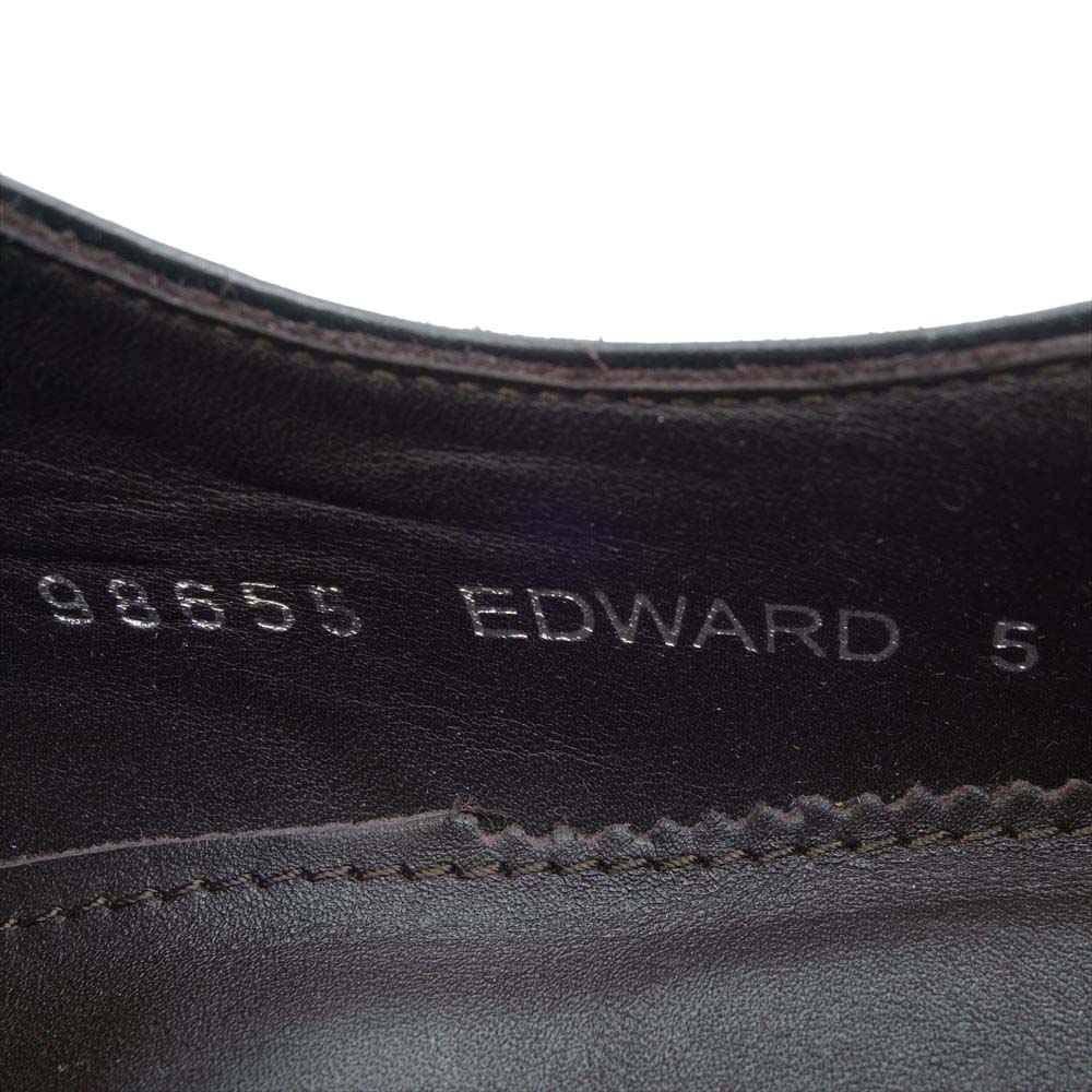 JALAN SRIWIJAYA ジャランスリウァヤ 98655 ストレートチップシューズ レザーゴンマソール ブラックカーフ UK5 BLACK CALF UK5【極上美品】【中古】