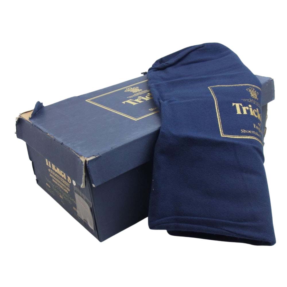 Tricker's トリッカーズ L2508 Malton モールトン カントリーブーツ レザーソール ウィングチップ ブラウン系 UK4【美品】【中古】