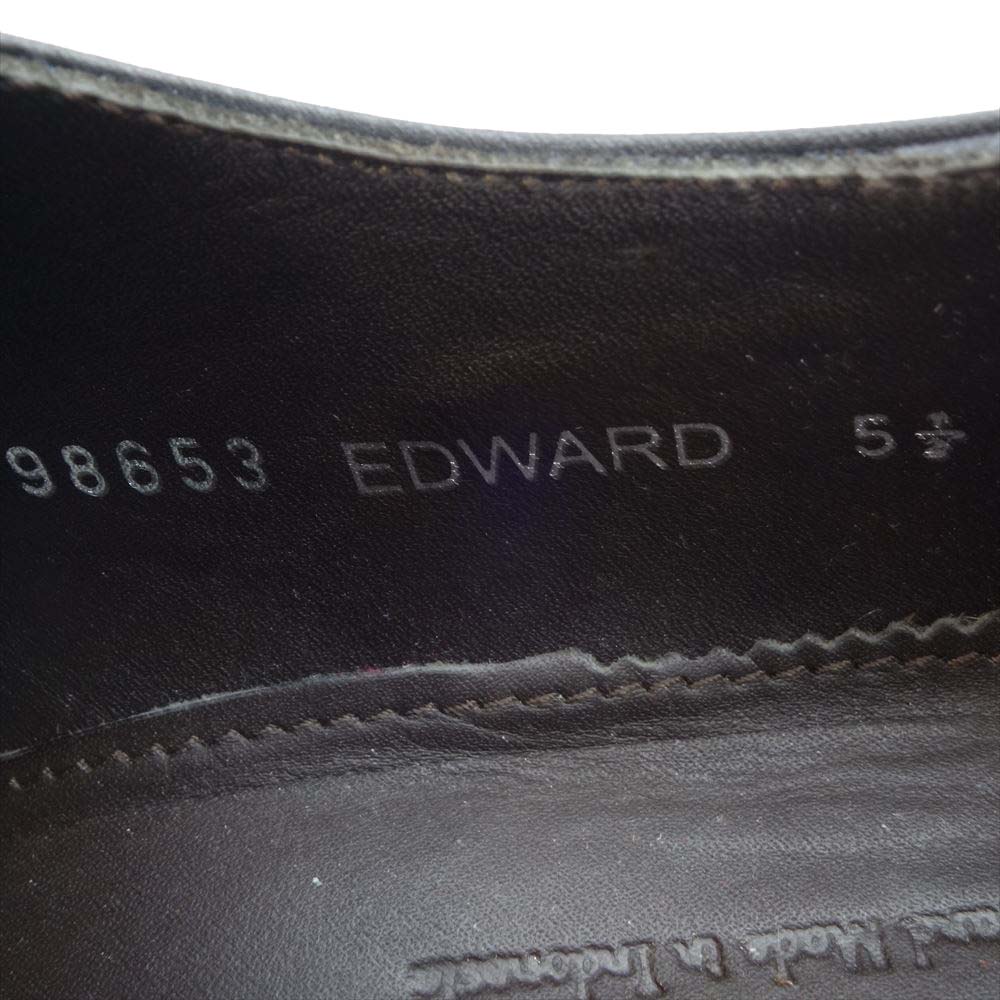 JALAN SRIWIJAYA ジャランスリウァヤ 98653 Uチップシューズ レザーゴンマソール ブラックカーフ  ブラック系 UK5.5【極上美品】【中古】
