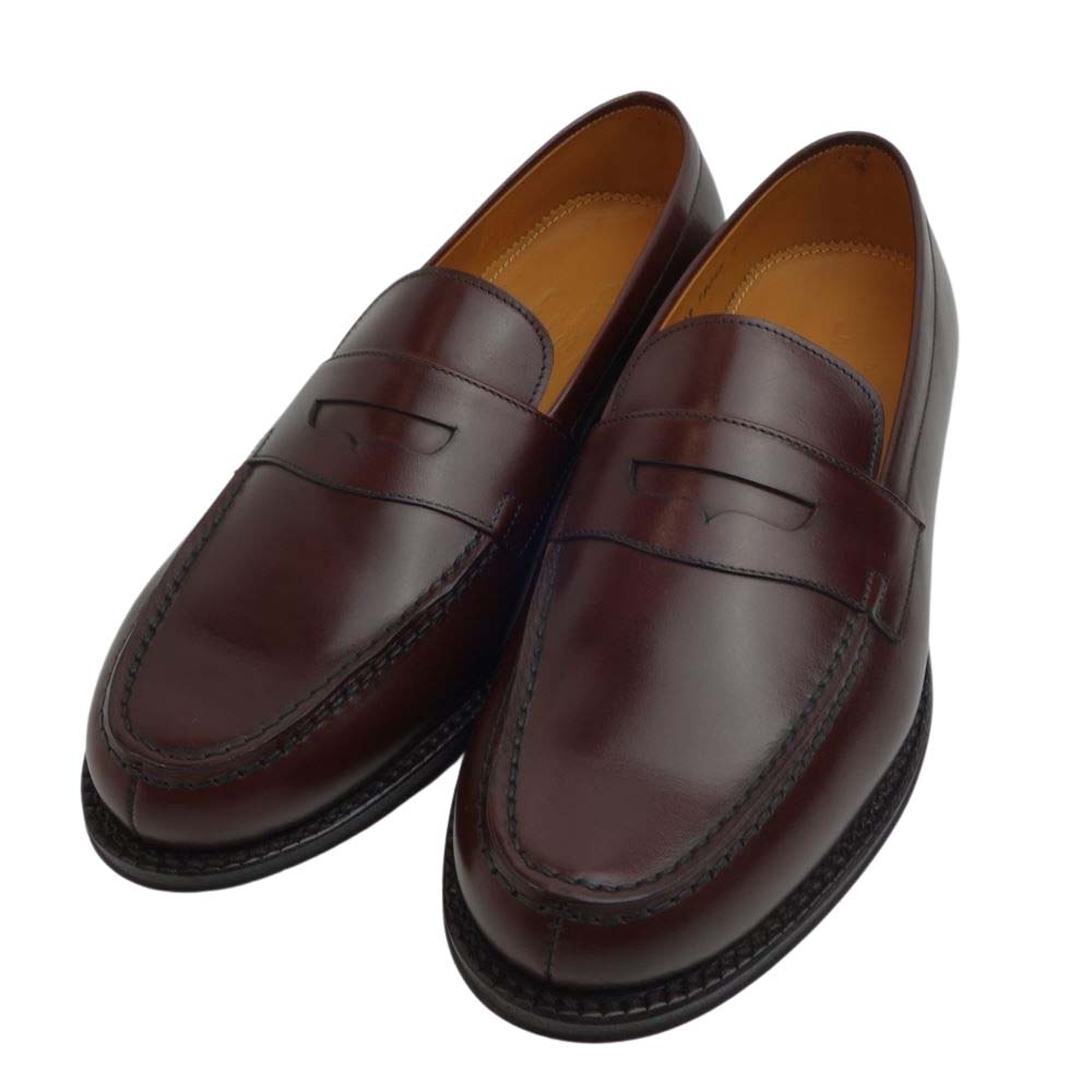 JALAN SRIWIJAYA ジャランスリウァヤ 98998 コインローファー レザーソール カスターニャ UK6 CASTAGNA CALF UK6【極上美品】【中古】
