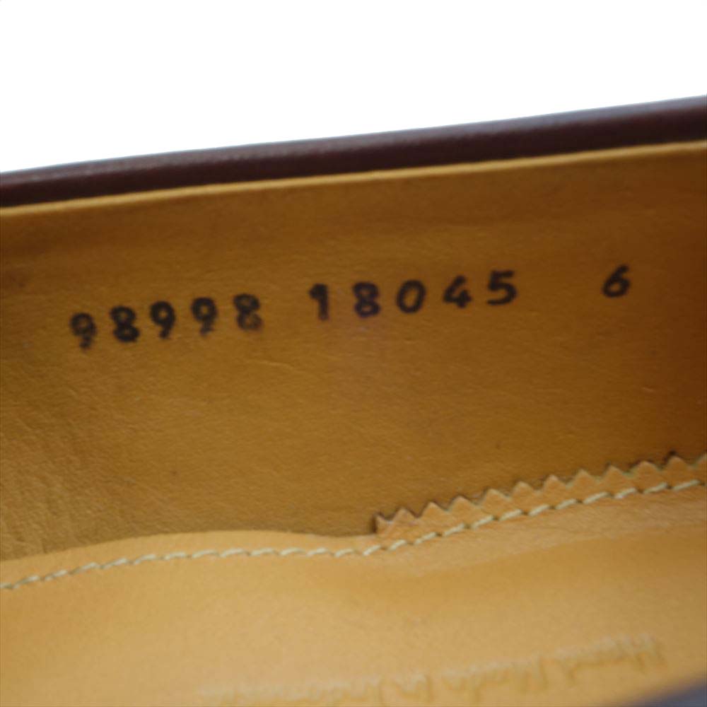 JALAN SRIWIJAYA ジャランスリウァヤ 98998 コインローファー レザーソール カスターニャ UK6 CASTAGNA CALF UK6【極上美品】【中古】