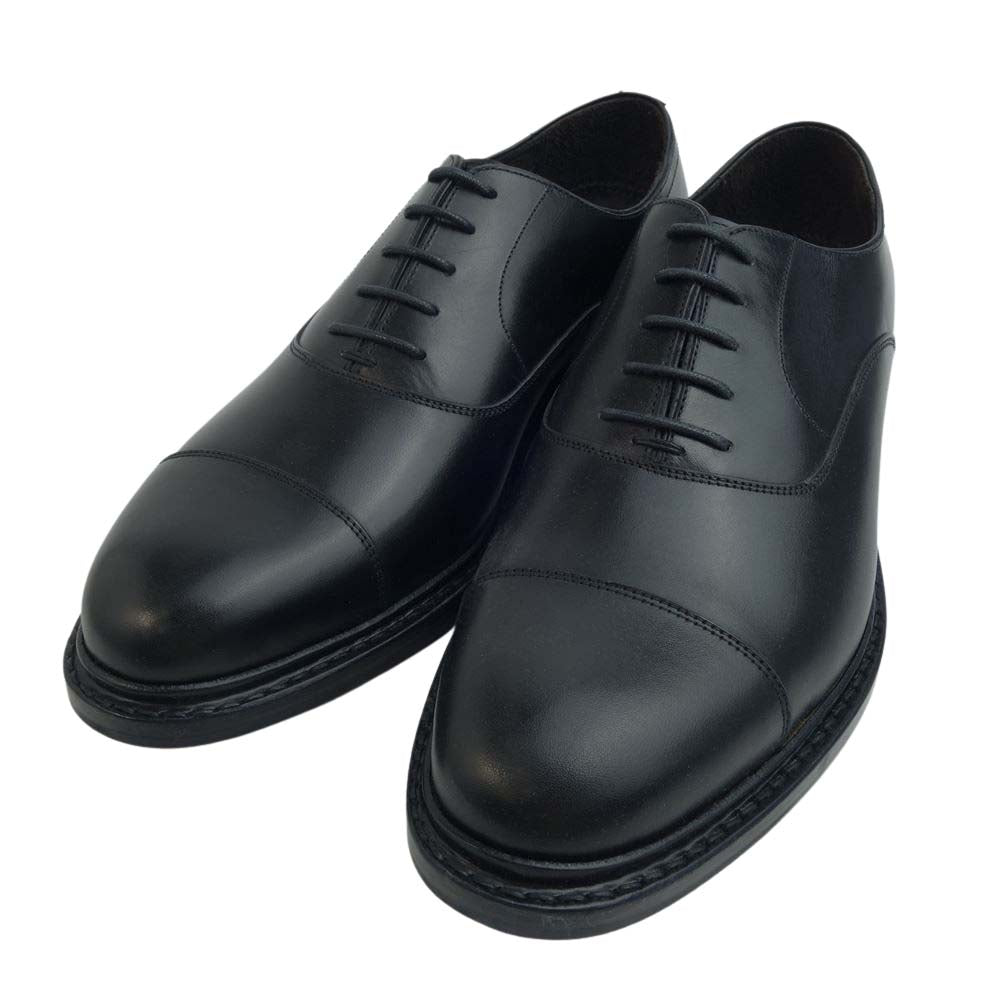 JALAN SRIWIJAYA ジャランスリウァヤ 98655 ストレートチップシューズ レザーゴンマソール ブラックカーフ UK6.5 BLACK CALF UK6.5【極上美品】【中古】