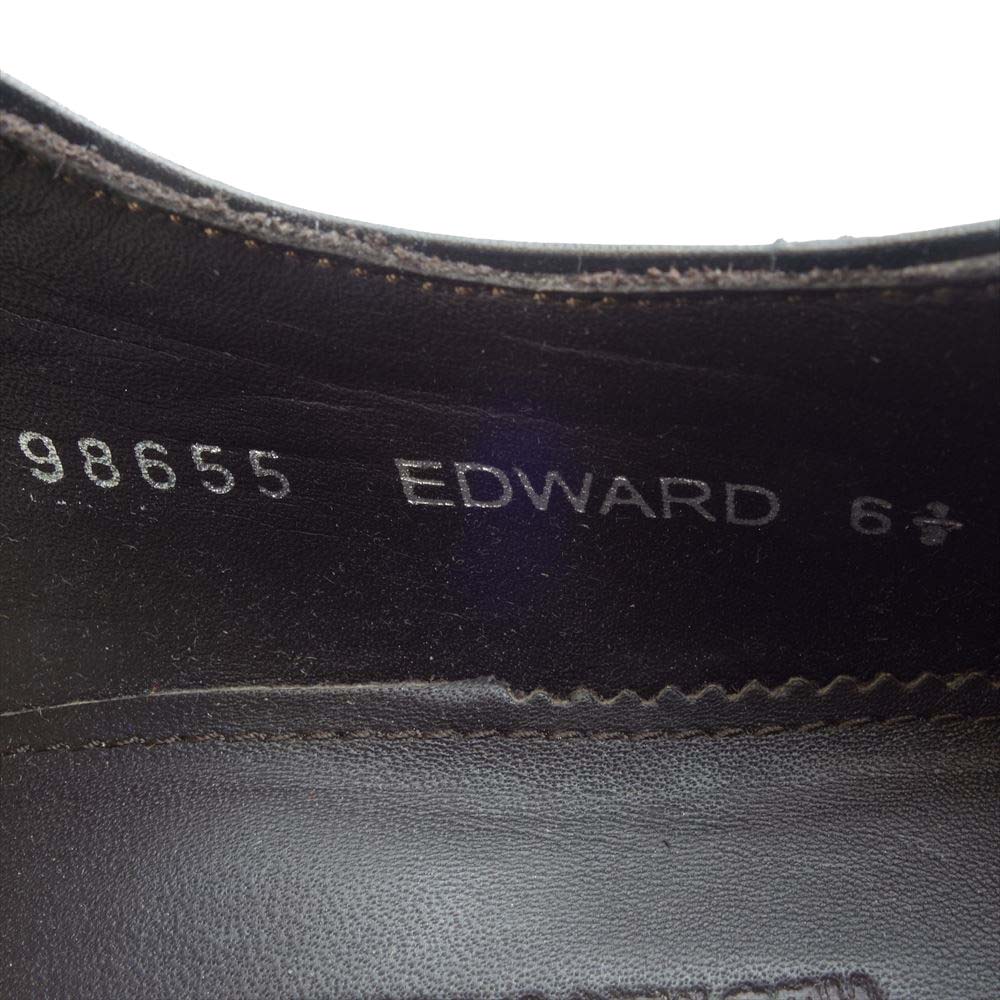 JALAN SRIWIJAYA ジャランスリウァヤ 98655 ストレートチップシューズ レザーゴンマソール ブラックカーフ UK6.5 BLACK CALF UK6.5【極上美品】【中古】