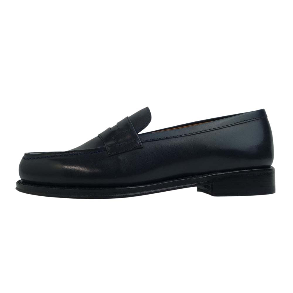 JALAN SRIWIJAYA ジャランスリウァヤ 98589 コインローファー レザーソール ネイビーカーフ UK6 NAVY CALF UK6【極上美品】【中古】