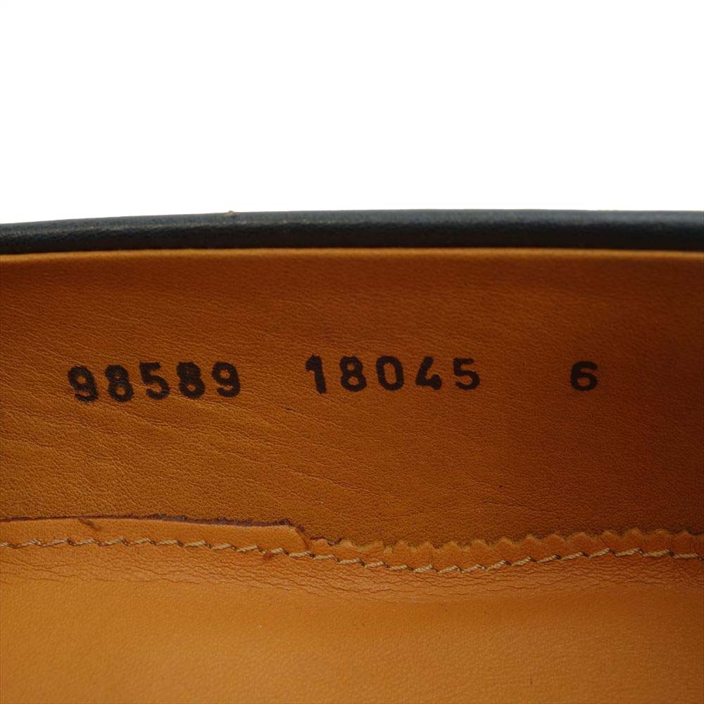 JALAN SRIWIJAYA ジャランスリウァヤ 98589 コインローファー レザーソール ネイビーカーフ UK6 NAVY CALF UK6【極上美品】【中古】