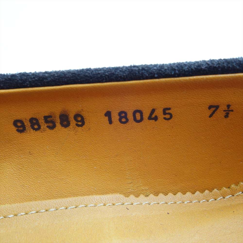 JALAN SRIWIJAYA ジャランスリウァヤ 98589 コインローファー レザーソール ダークブラウンスエード UK7.5 D.BROWN SALF UK7.5【極上美品】【中古】