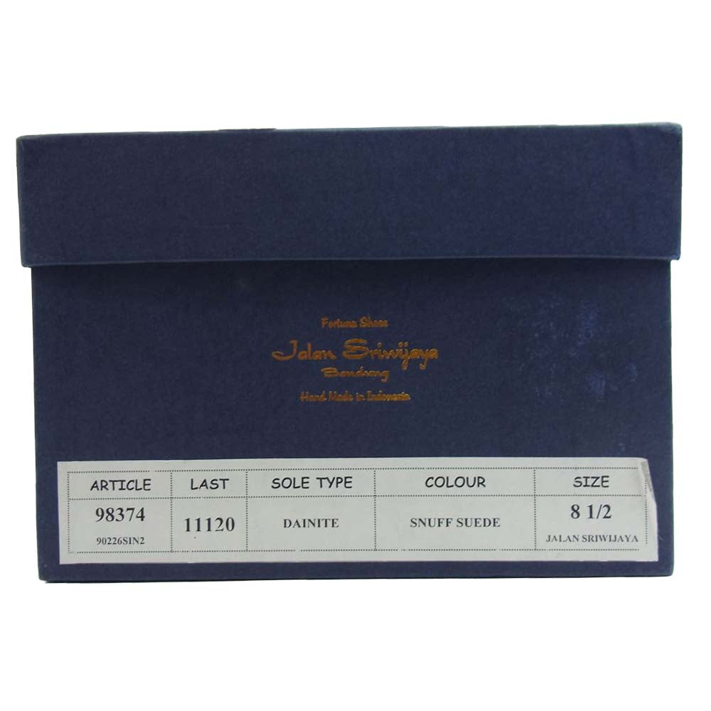JALAN SRIWIJAYA ジャランスリウァヤ 98374 ダイナイトソール ドレスシューズ スナッフスエード UK8.5 SNUFF SUEDE UK8.5【極上美品】【中古】
