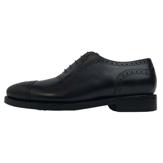JALAN SRIWIJAYA ジャランスリウァヤ 98441 セミブローグ シューズ ダイナイトソール ブラックカーフ UK6.5 BLACK CALF UK6.5【極上美品】【中古】