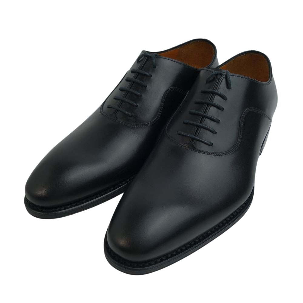 JALAN SRIWIJAYA ジャランスリウァヤ 98475 プレーントゥシューズ レザーソール ブラックカーフ UK6 BLACK CALF UK6【極上美品】【中古】