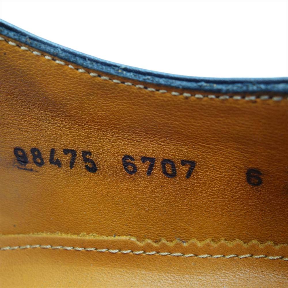 JALAN SRIWIJAYA ジャランスリウァヤ 98475 プレーントゥシューズ レザーソール ブラックカーフ UK6 BLACK CALF UK6【極上美品】【中古】
