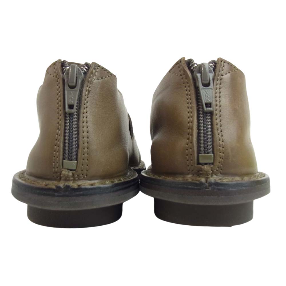 trippen トリッペン PUSH-WAW201 Push smog 編み込みレザーシューズ カーキ系 36【極上美品】【中古】