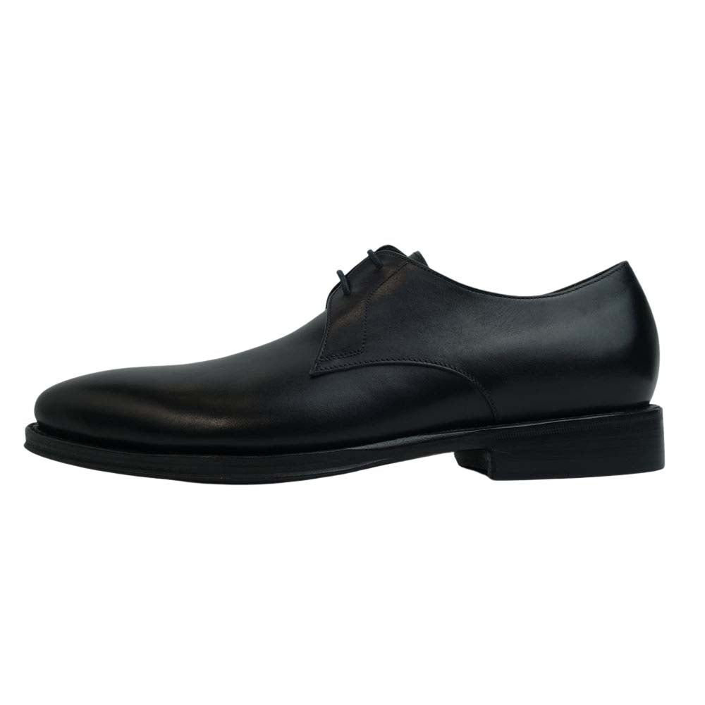 JALAN SRIWIJAYA ジャランスリウァヤ 98406 プレーントゥ ブラックカーフ レザーソール ドレスシューズ UK8 BLACK CALF UK8【極上美品】【中古】