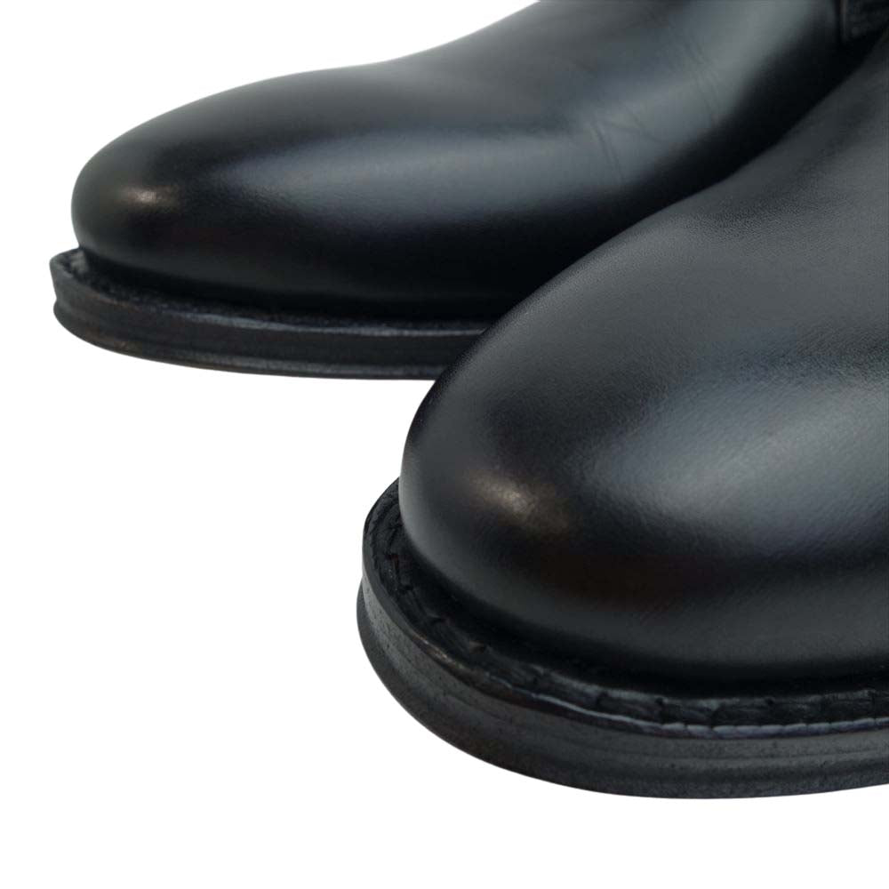 JALAN SRIWIJAYA ジャランスリウァヤ 98406 プレーントゥ ブラックカーフ レザーソール ドレスシューズ UK8 BLACK CALF UK8【極上美品】【中古】