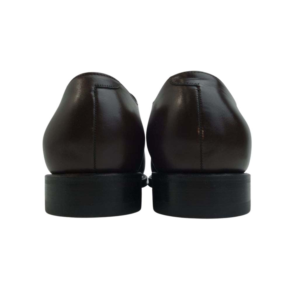JALAN SRIWIJAYA ジャランスリウァヤ 98406 プレーントゥ レザーソール ドレスシューズ ダークブラウン UK7 D.BROWN SALF UK7【極上美品】【中古】