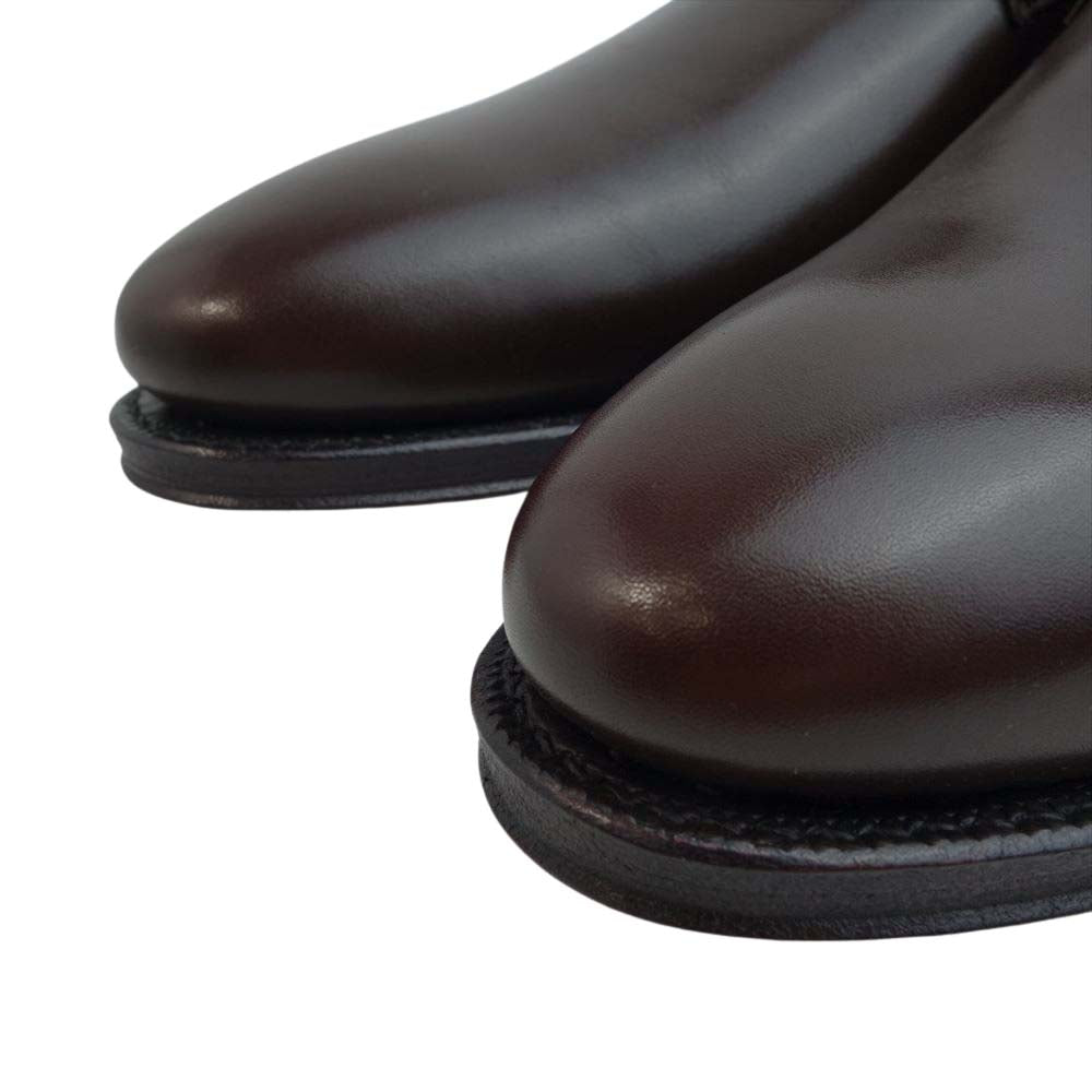 JALAN SRIWIJAYA ジャランスリウァヤ 98406 プレーントゥ レザーソール ドレスシューズ ダークブラウン UK7 D.BROWN SALF UK7【極上美品】【中古】