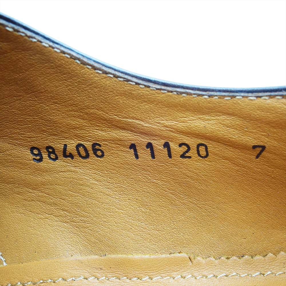 JALAN SRIWIJAYA ジャランスリウァヤ 98406 プレーントゥ レザーソール ドレスシューズ ダークブラウン UK7 D.BROWN SALF UK7【極上美品】【中古】