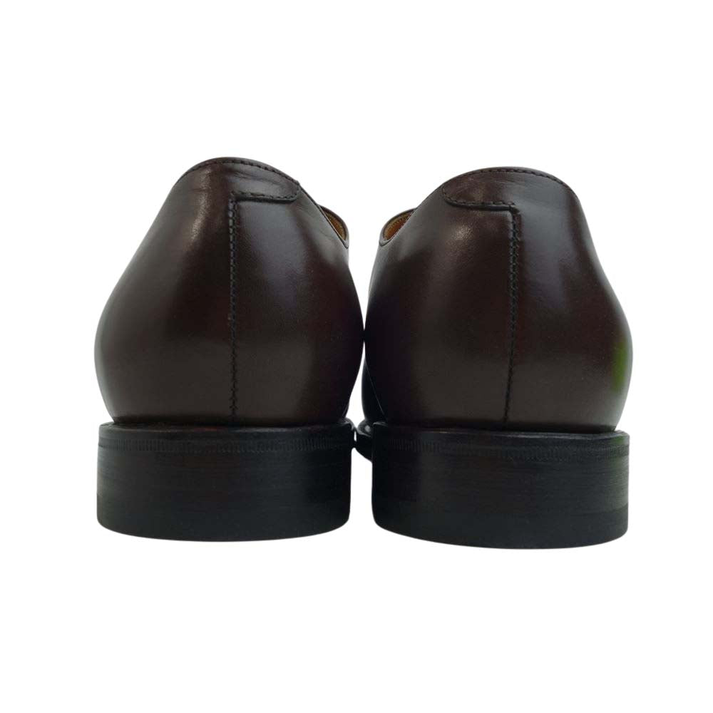 JALAN SRIWIJAYA ジャランスリウァヤ 98406 プレーントゥ レザーソール ドレスシューズ ダークブラウン UK8 D.BROWN SALF UK8【極上美品】【中古】