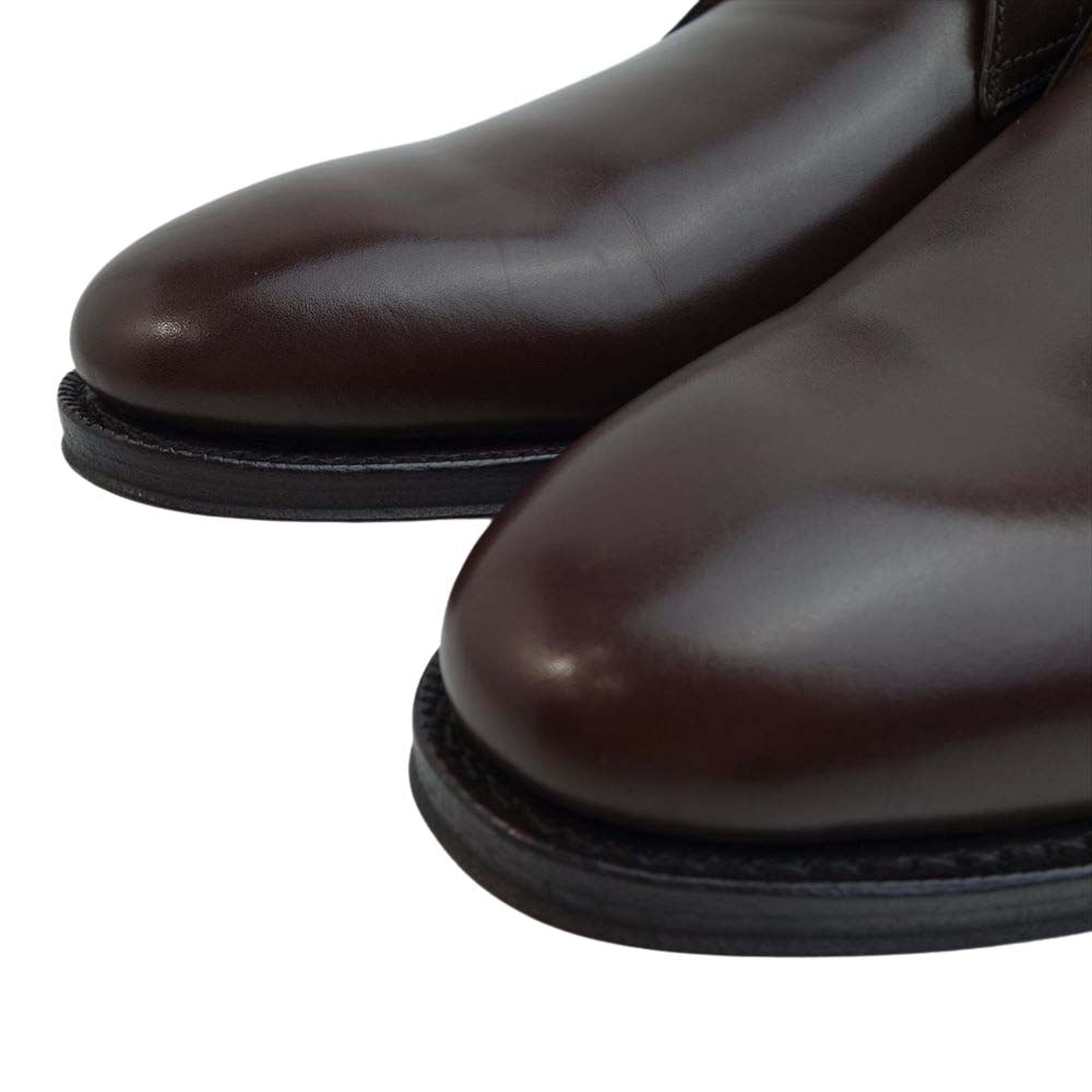 JALAN SRIWIJAYA ジャランスリウァヤ 98406 プレーントゥ レザーソール ドレスシューズ ダークブラウン UK8 D.BROWN SALF UK8【極上美品】【中古】