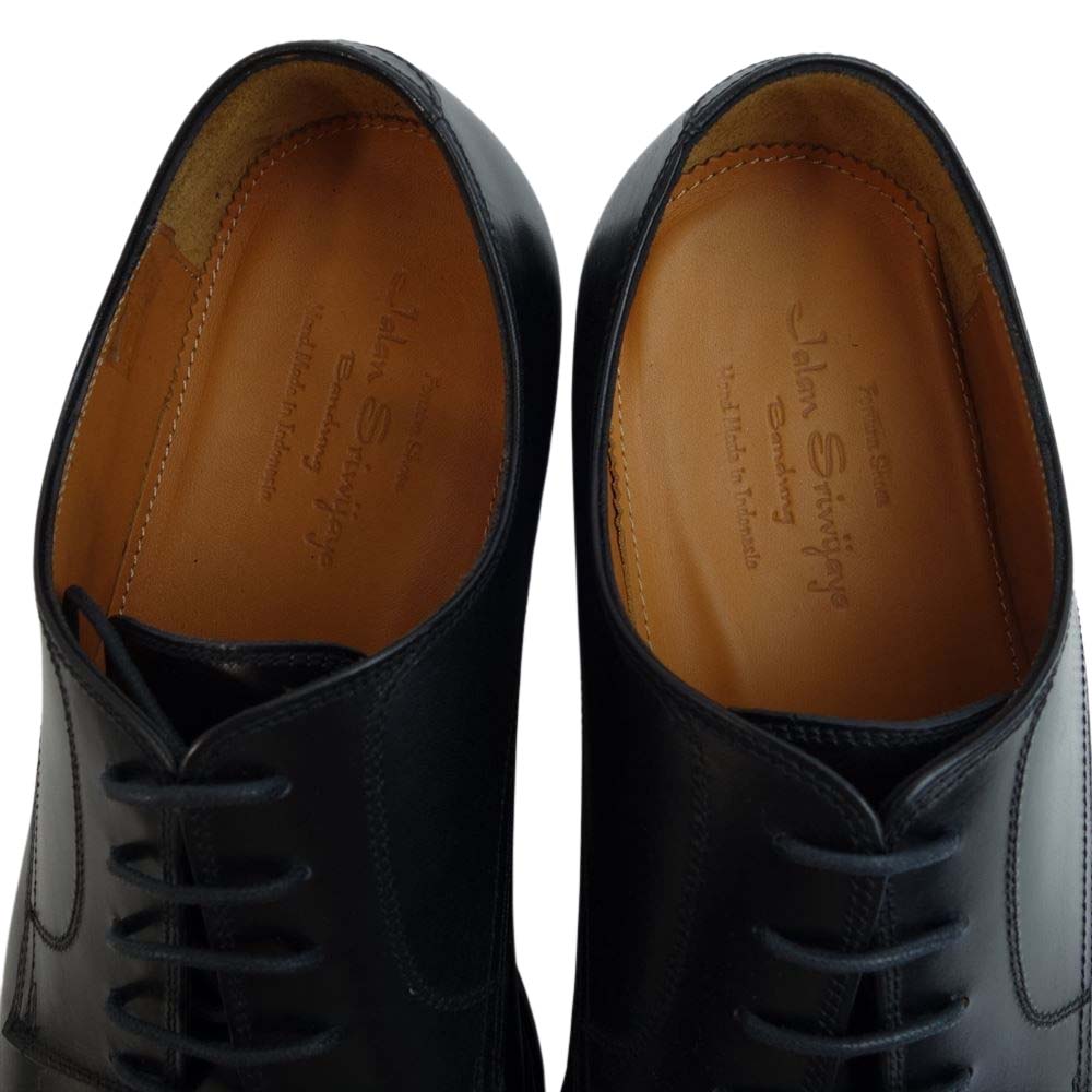 JALAN SRIWIJAYA ジャランスリウァヤ 98782 ストレートチップ ダイナイトソール ドレスシューズ ブラックカーフ UK8.5 BLACK CALF UK8.5【極上美品】【中古】