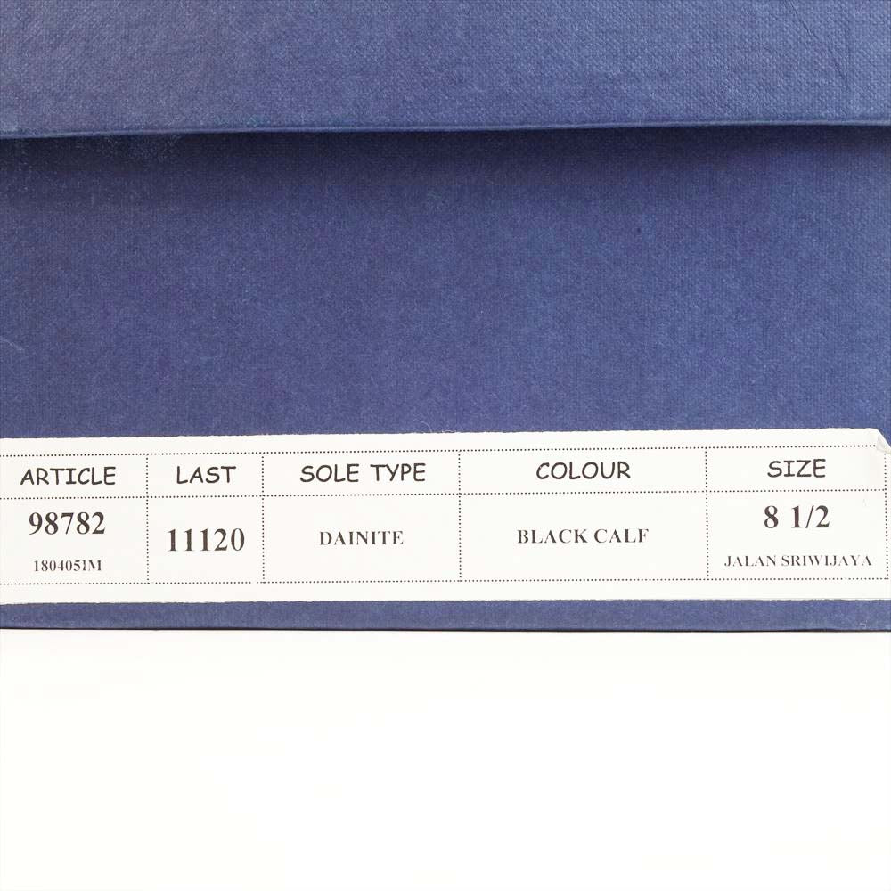 JALAN SRIWIJAYA ジャランスリウァヤ 98782 ストレートチップ ダイナイトソール ドレスシューズ ブラックカーフ UK8.5 BLACK CALF UK8.5【極上美品】【中古】