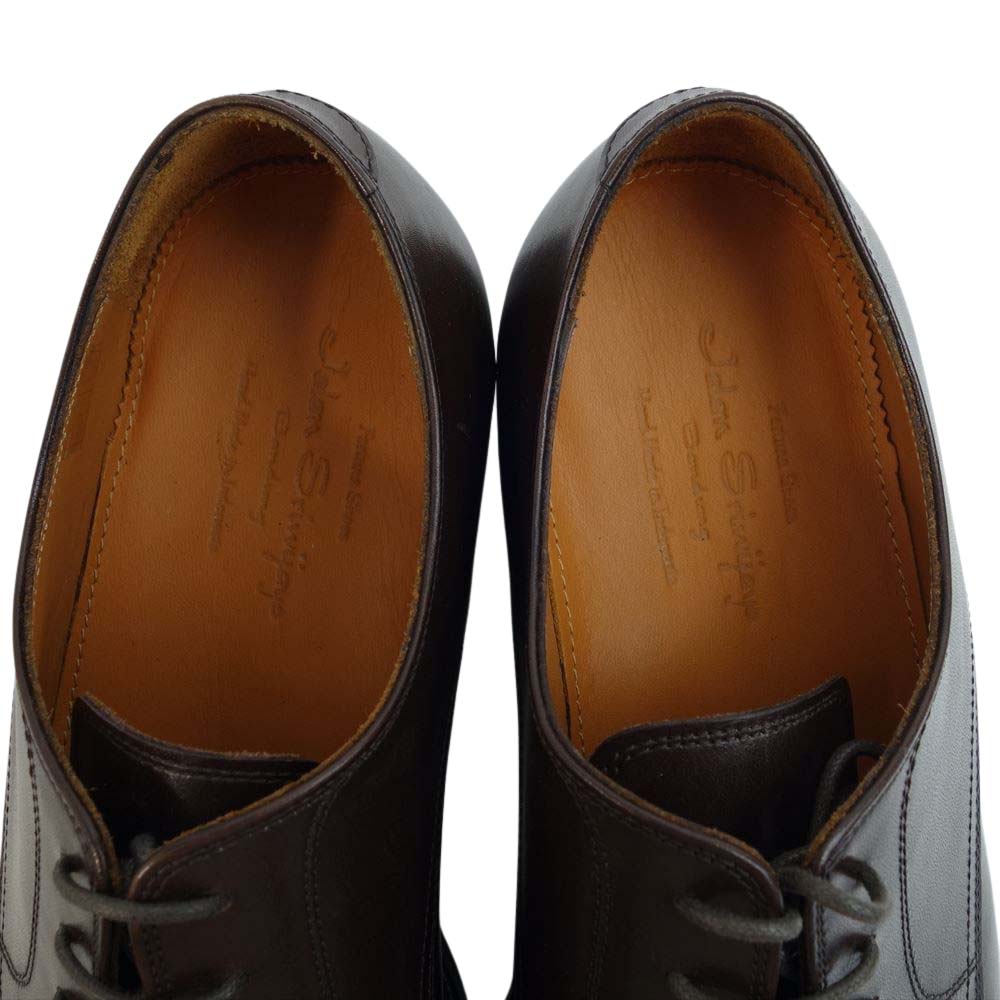 JALAN SRIWIJAYA ジャランスリウァヤ 98782 ストレートチップ ダイナイトソール ドレスシューズ ダークブラウン UK8 D.BROWN SALF UK8【極上美品】【中古】