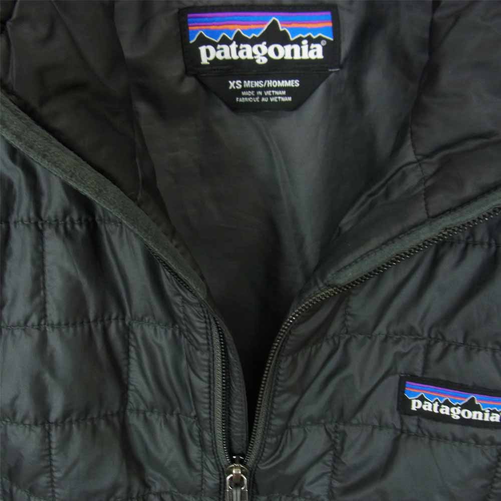 patagonia パタゴニア 16AW 84242 Nano Puff Vest ナノ パフ ベスト チャコール系 XS【中古】