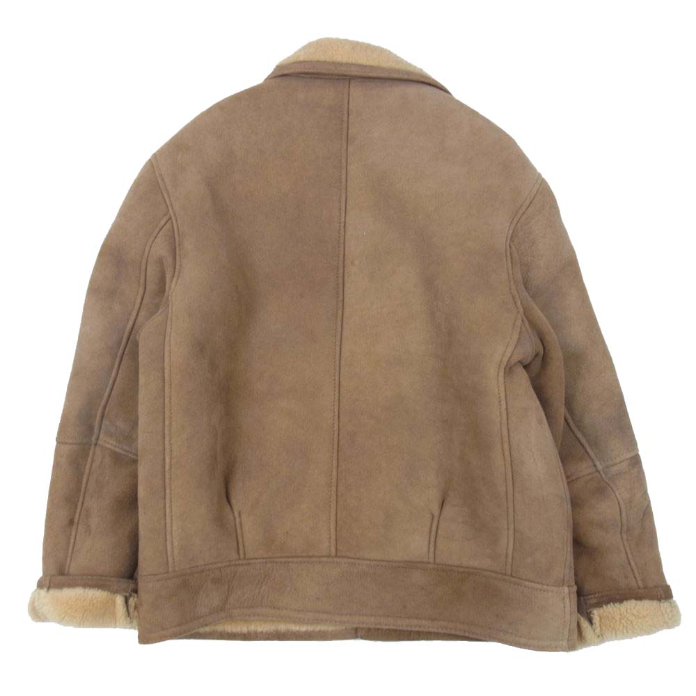schott ショット USA製 シープスキン ムートン ジャケット ライトブラウン系 40【中古】