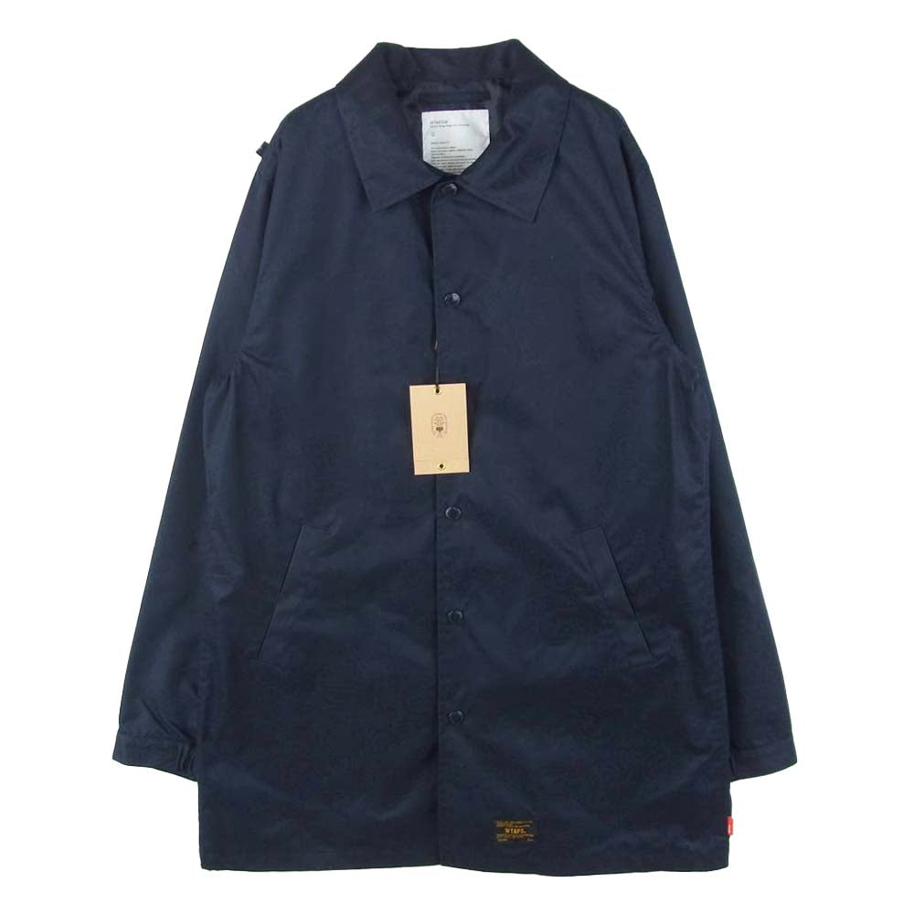 WTAPS ダブルタップス 151SHDT-JKM01 WINDBREAKER 02 JACKET POLYESTER POPLIN ウインドブレーカー コーチ ジャケット ネイビー系 2【中古】