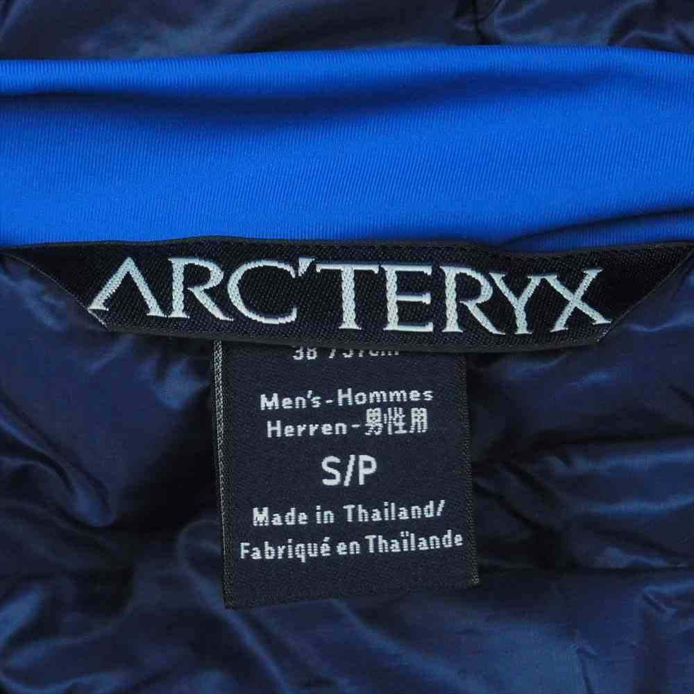 ARC'TERYX アークテリクス 国内正規品 ATOM LT HOODY アトム LT フーディ 中綿 ジャケット ブルー系 S【中古】