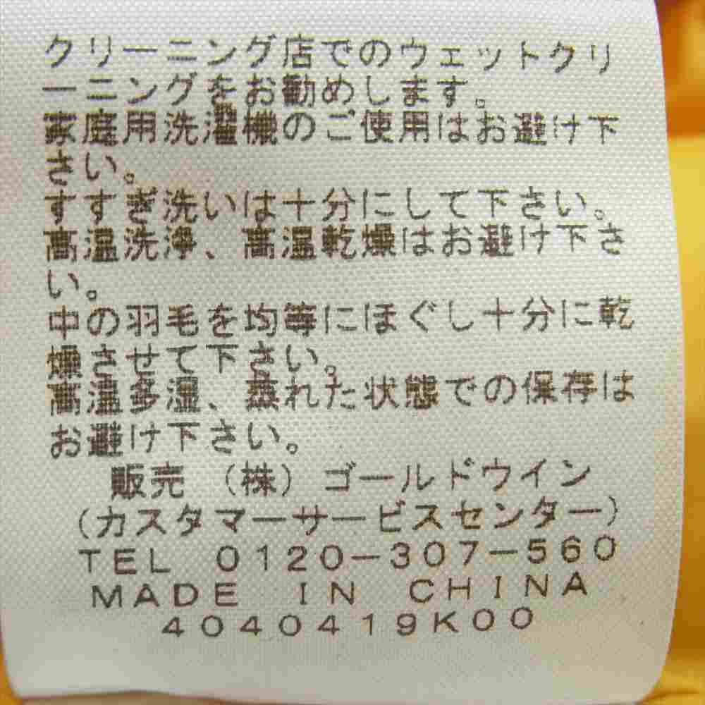 THE NORTH FACE ノースフェイス ND91402 国内正規品 CAMP SIERRA VEST キャンプ シエラ ダウン ベスト イエロー系 L【中古】