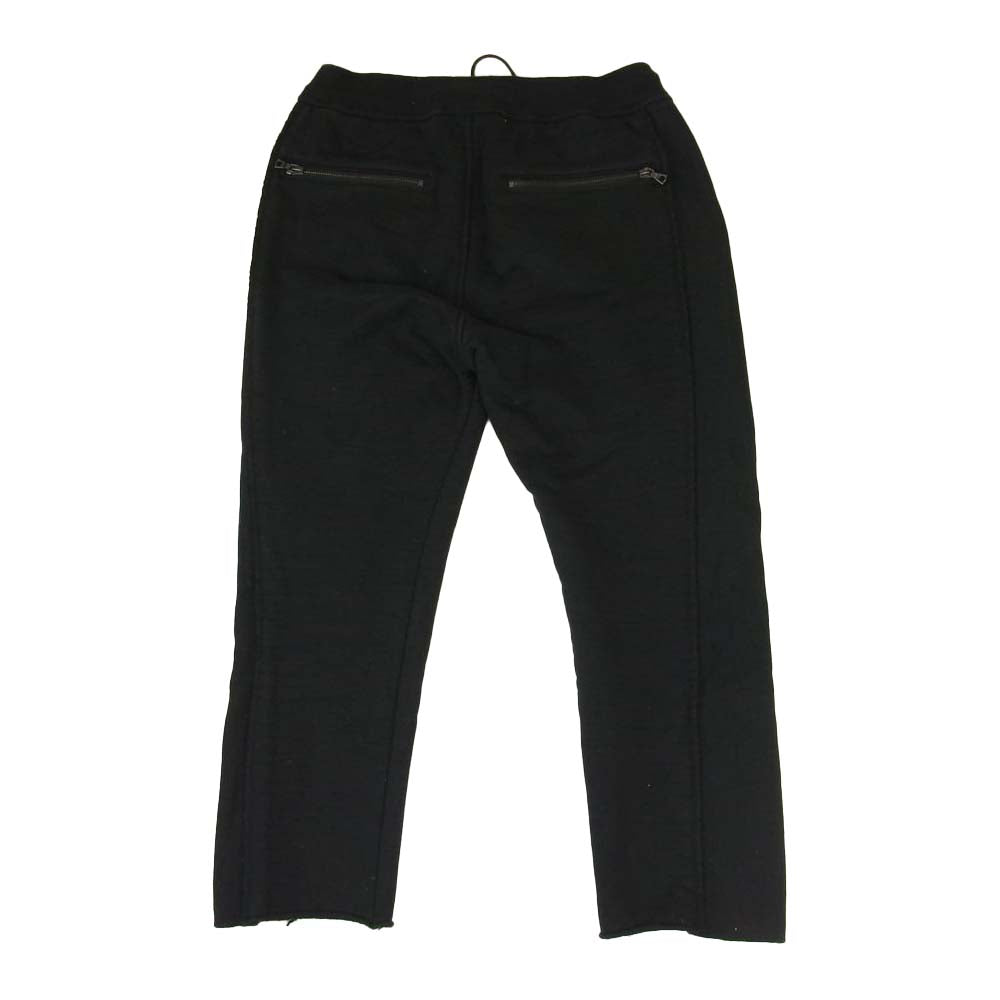wjk ダブルジェイケイ HJ02ZD cropped banana heavy jersey クロップド パンツ ブラック系 S【中古】