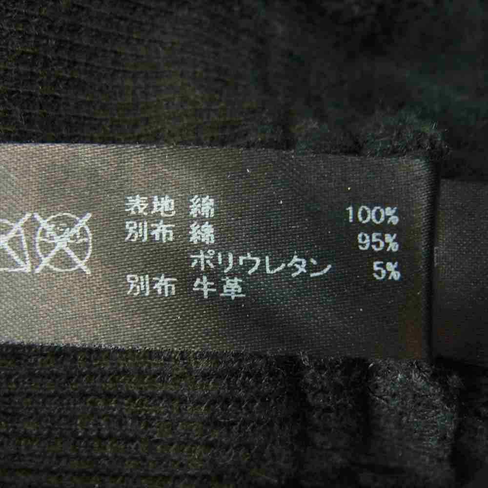 wjk ダブルジェイケイ HJ02ZD cropped banana heavy jersey クロップド パンツ ブラック系 S【中古】