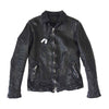 ISAMUKATAYAMA BACKLASH イサムカタヤマバックラッシュ 1498-02 JAPANESE CALF LEATHER JAKET ジャパンカーフ 製品染め 襟付き レザー ライダース ブラック系 2【中古】