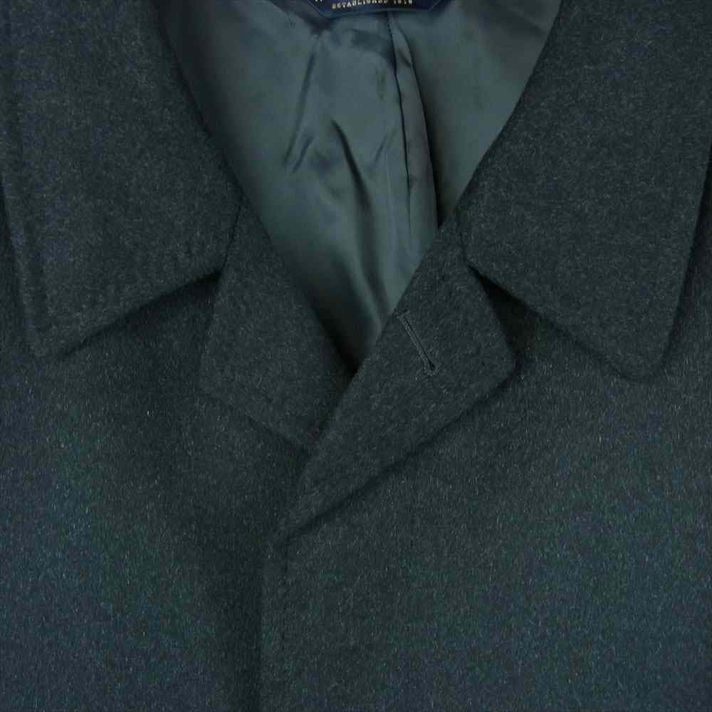 Brooks Brothers ブルックスブラザーズ 40714-12 国内正規品 カシミヤ 比翼 ステンカラー コート ダークグレー系【美品】【中古】