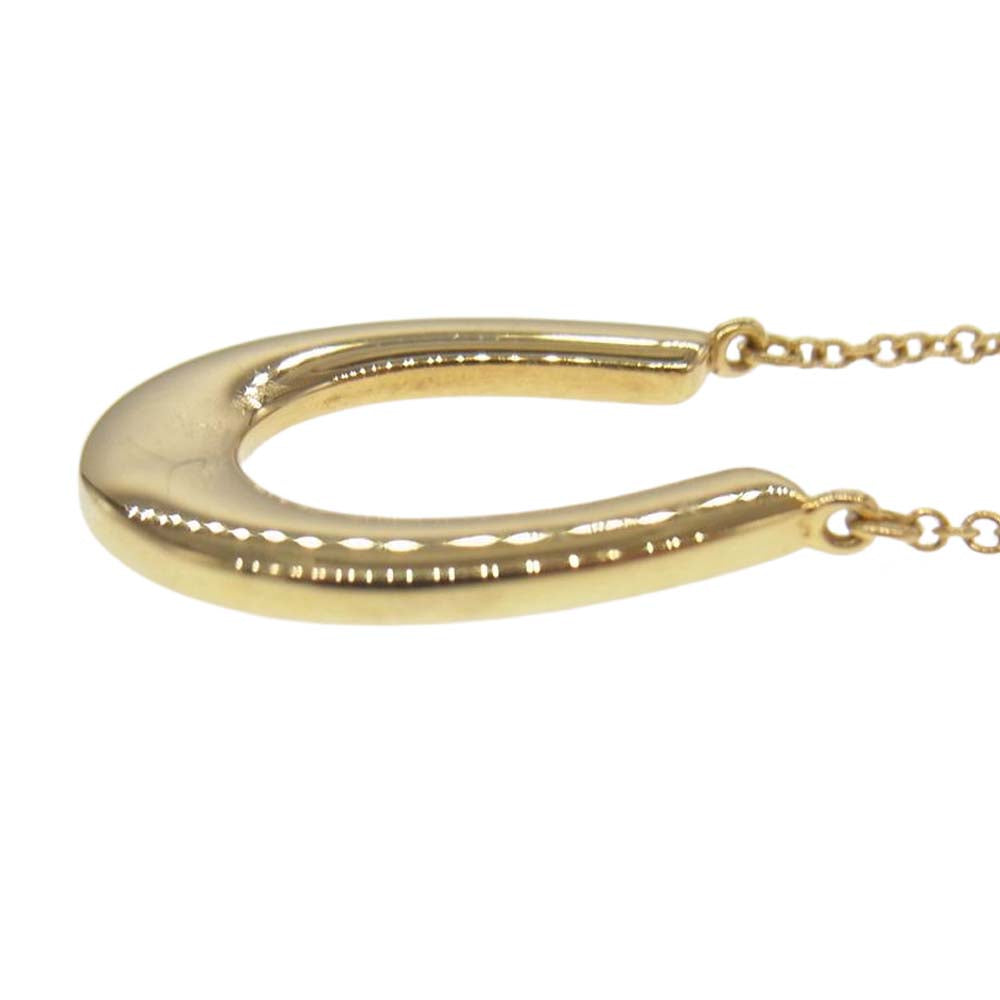 TIFFANY&Co. ティファニー k18 ホースシューネックレス ゴールド系
