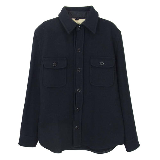 FIDELITY フィデリティ CPO JACKET ウール シャツ ネイビー系 L【中古】
