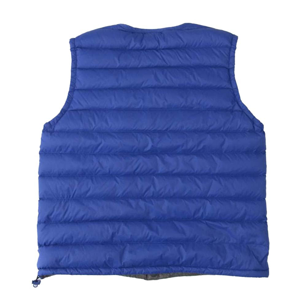 Danton ダントン JD-8749 Crew Neck Inner Down Vest  クルーネック インナーダウン ベスト ブルー系 34【中古】