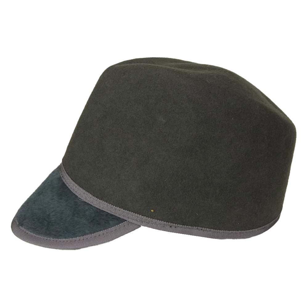 ナイン テーラー MADE IN JAPAN BRENTA CAP ウール ラビット キャップ ブラウン系【新古品】【未使用】【中古】