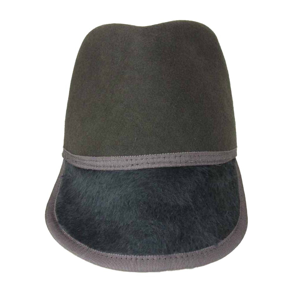 ナイン テーラー MADE IN JAPAN BRENTA CAP ウール ラビット キャップ ブラウン系【新古品】【未使用】【中古】