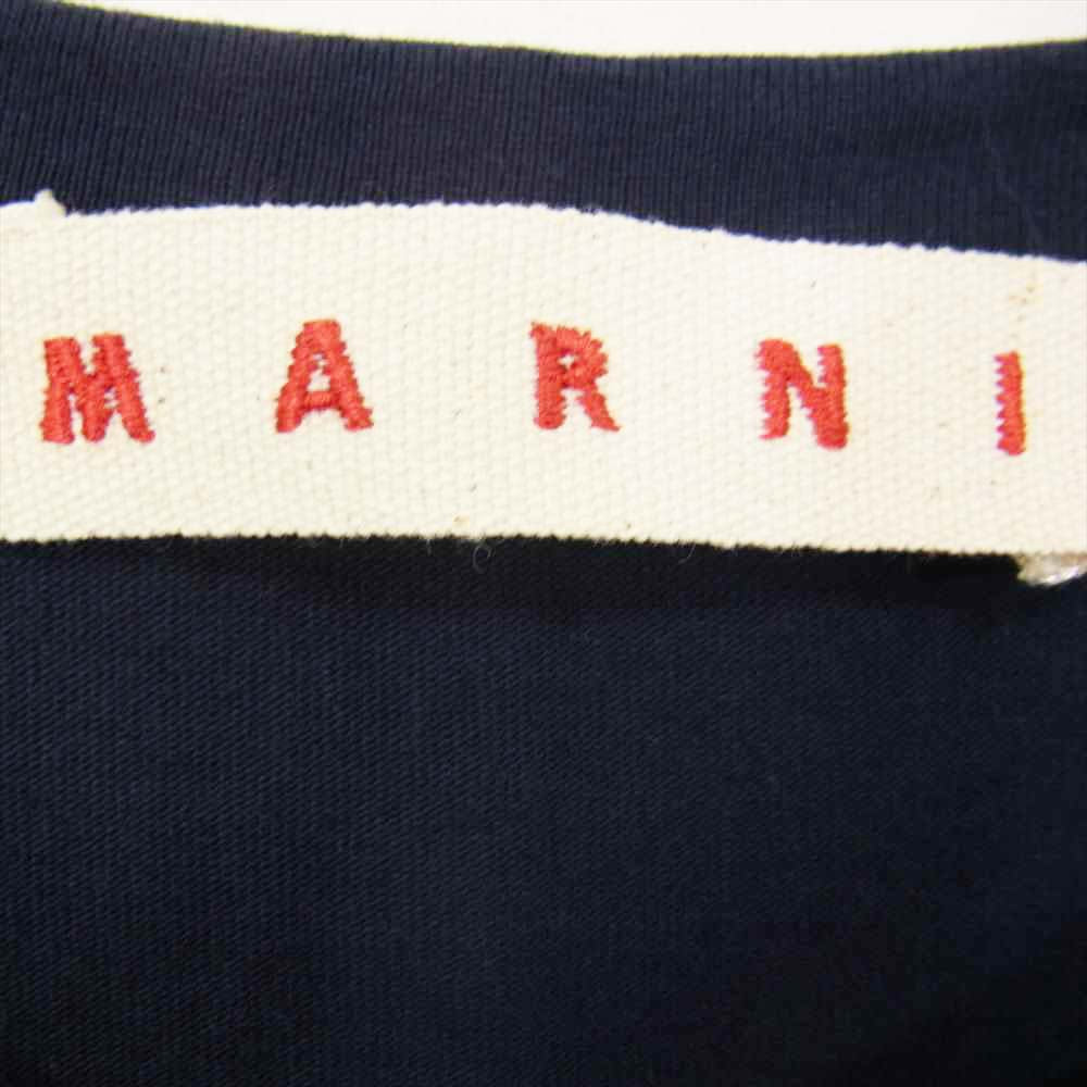 MARNI マルニ 国内正規品 イタリア製 フリル ワンピース ネイビー系 40【中古】