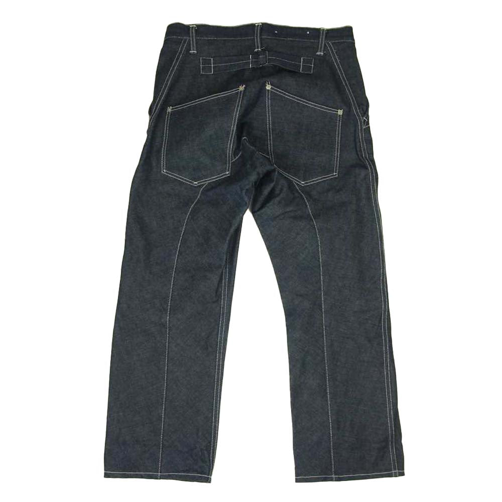 Scye サイ 5219-81522 Denim Back Cinch Trousers シンチバック ワイドストレート デニム インディゴブルー系 28【美品】【中古】