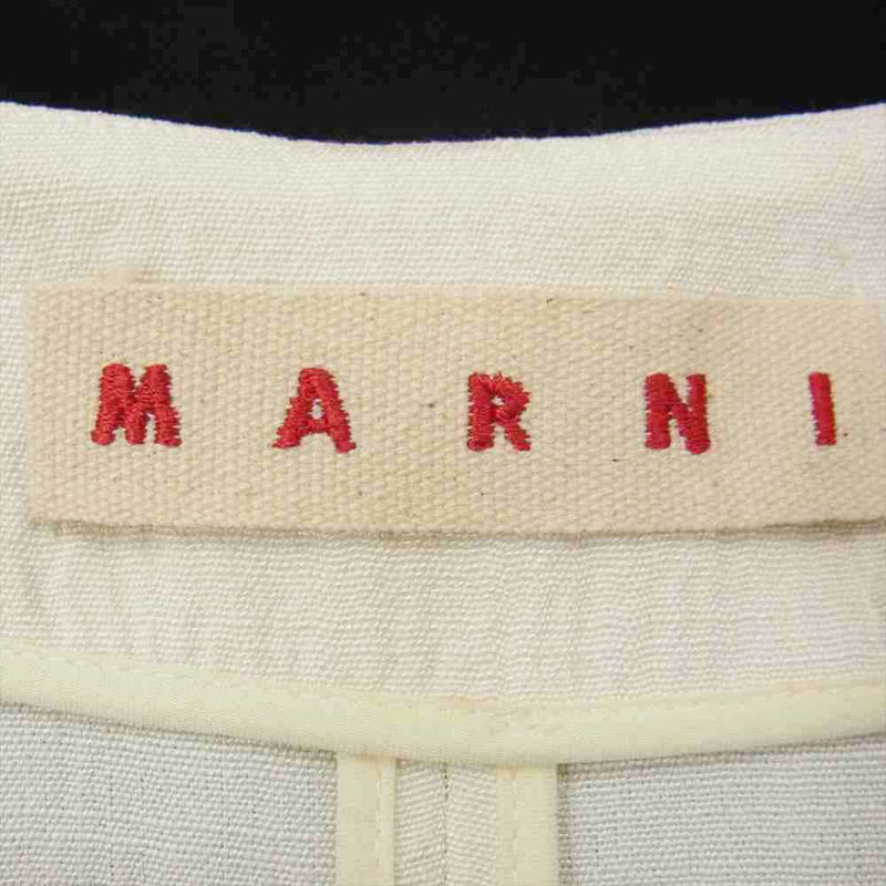 MARNI マルニ 国内正規品 イタリア製 ドルマンスリーブ ノーカラー ジャケット オフホワイト系 42【中古】
