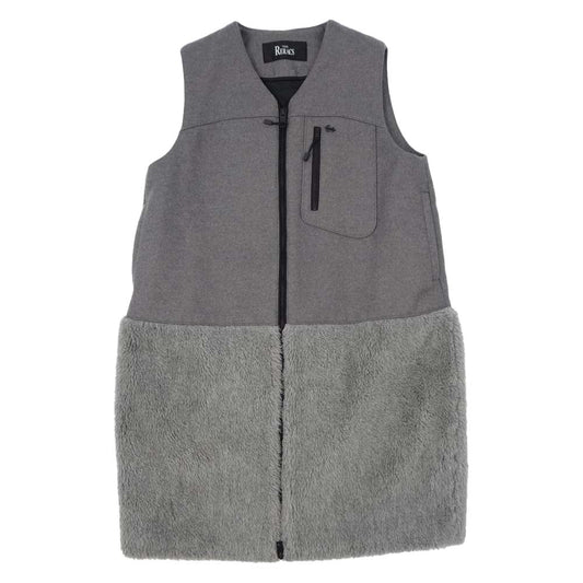 THE RERACS ザリラクス 16AW 16FW-REOP-032L ジップアップ ロング ボア ベスト グレー グレー系 38【美品】【中古】