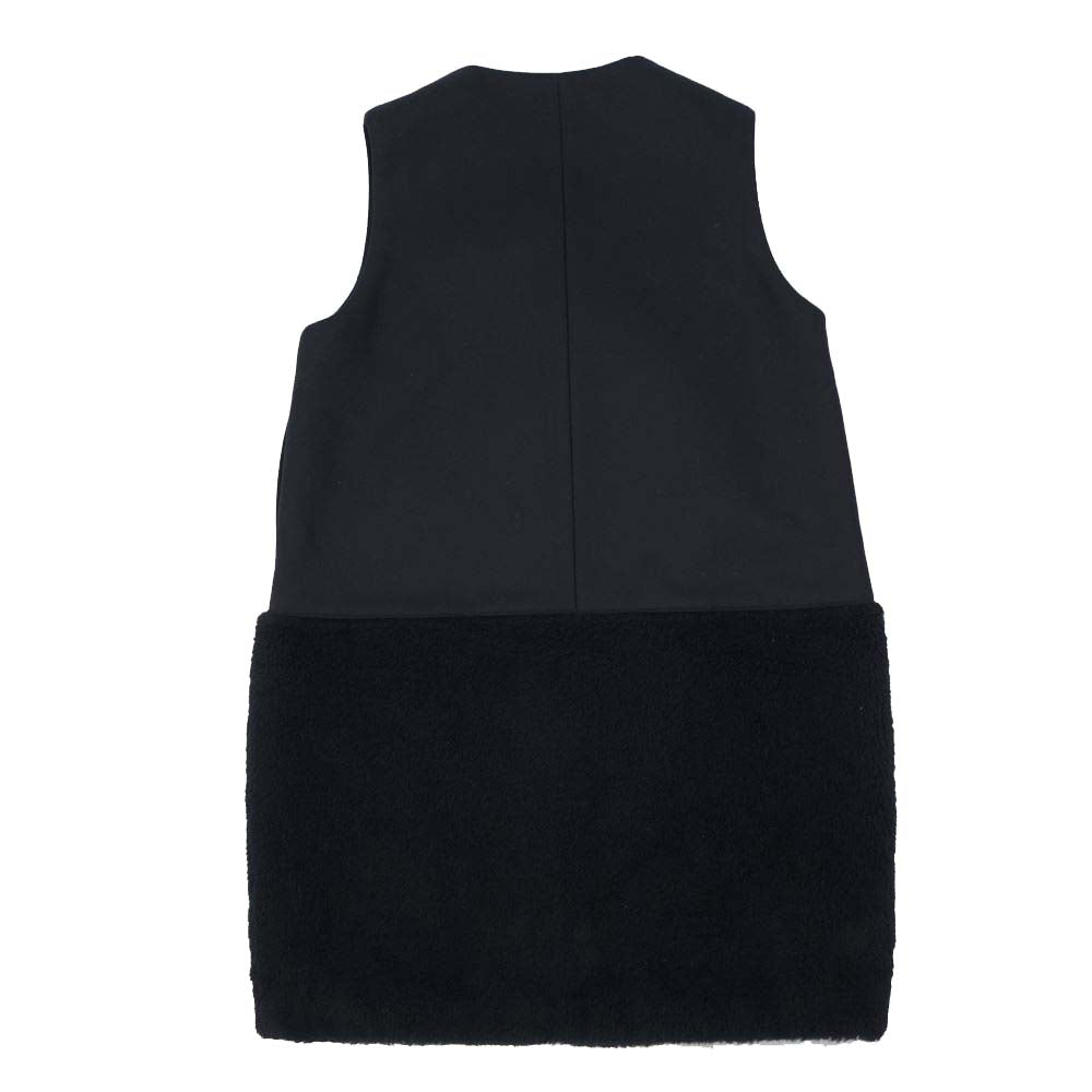 THE RERACS ザリラクス 16AW 16FW-REOP-032L ジップアップ ロング ボア ベスト ブラック ブラック系 38【美品】【中古】