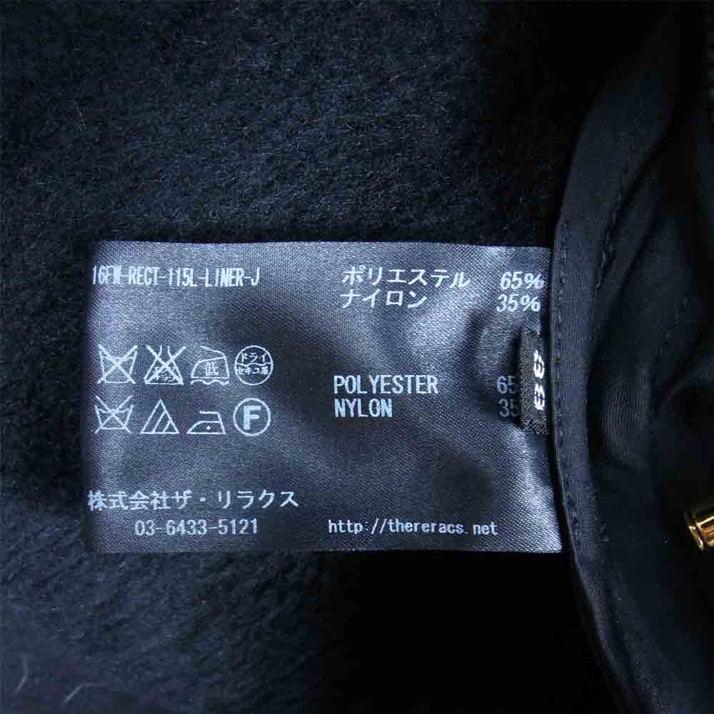 THE RERACS ザリラクス 16AW 16FW-RECT-115L-LINER-J M-65 MODS COAT LINER 3WAY ライナー付き モッズコート ブラック系 38【美品】【中古】