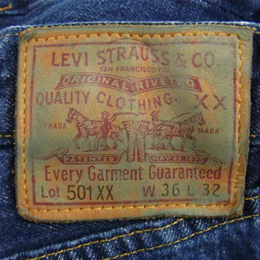 Levi's リーバイス 47501-0179 501XX 1947年モデル ユーズド加工 デニムパンツ インディゴブルー系 36【中古】