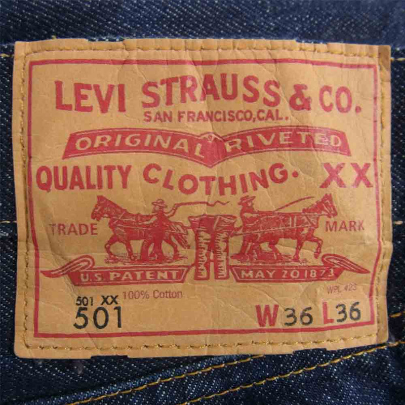 Levi's リーバイス 66501-0008 USA製 LVC 501 1966年モデル デニム パンツ インディゴブルー系 36【中古】